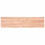 Bathroom Countertop Light Brown 160x40xcm Treated Solid Wood 3156155
