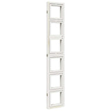 Room Divider 4 Panels White Solid Wood Paulownia 358692