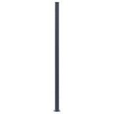 148987 Fence Posts 3 pcs Dark Grey 185 cm Aluminium