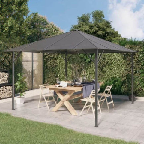 Gazebo with Roof 3x3 m Anthracite 315247