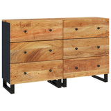 Sideboards 2 pcs 60x33x75 cm Solid Wood Acacia 3143636