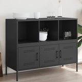 Sideboard Black 100.5x39x79 cm Steel 843090