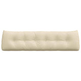 Back Pillow Cream 180 x 24 x 50 cm Fabric 42014564