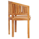 Garden Bench Natural Teak Strong Teak Wood 120 cm long Durable 48020