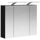 Bathroom Mirror Cabinet Black Oak 60 x 14.5 x 50 cm 889080