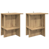 Coffee Table 2 pcs Artisan Oak 40 x 30 x 49 cm Engineered Wood 8001078