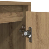 TV Cabinet with LED Lights Artisan Oak 160.5x41x50 cm 3328434