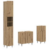 3 Piece Bathroom Cabinet Set ZWOLLE Engineered Wood 3417845