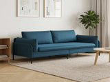 3-Seater Sofa 3-Seater Blue 222 x 81 x 89 cm Velvet 42048651