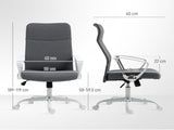 Fabric High Back Office Chair - Grey T3398P377428