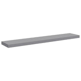 Floating Wall Shelves 4 pcs Grey 120x23.5x3.8 cm MDF 323864
