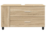 Bathroom Vanity Unit Sonoma Oak 80 x 35 x 60 cm Engineered Wood 889387