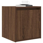 ZNTS Wall-Mounted Bedside Cabinets 2 pcs Brown Oak 38x34x40 cm 861242