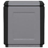 Garden Storage Box 54x53x57 cm 130 L Dark Grey and Black 151816