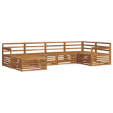 Outdoor Sofa Set 6 pcs Natural 3373724