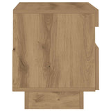 TV Cabinet with LED Lights Artisian Oak 80x35x40 cm Engineered Wood 856358