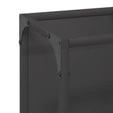 Firewood Rack Black 25x25x100 cm Cold-rolled steel 864267