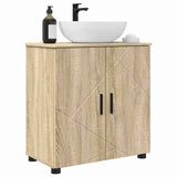 Bathroom Cabinet with Storage Sonoma Oak 61 x 35 x 64 cm 883286