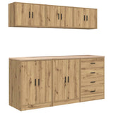 Garage Cabinets 6 pcs Artisan Oak Engineered Wood 3328349
