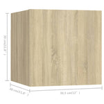 ZNTS 5 Piece TV Cabinet Sets Sonoma Oak Engineered Wood 3079011