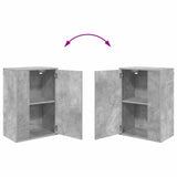 TV Cabinet Set Wall-mounted 4 pcs Concrete Grey Engineered wood 3397899