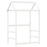 Bed and Bench Set with Roof without Mattress White 75x190 cm Small Single 3282184