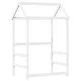 Bed and Bench Set with Roof without Mattress White 75x190 cm Small Single 3282184