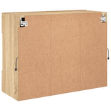TV Wall Cabinet with LED Lights Sonoma Oak 78,5x30x60,5 cm 837101
