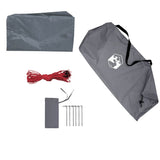 Camping Tarp Grey and Orange 400x294 cm Waterproof 94666