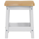 Bar Stool EKAI 2 pcs White 40 x 29 x 45.5 cm Solid Pine Wood 42037012