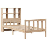 Bookcase Bed without Mattress 100x200 cm Solid Wood Pine 3322129
