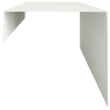 Garden Cover Profile 2 pcs 100 x 20 x 15 cm Steel White 8012978