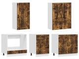 Kitchen Unit LUCCA 5 pcs Smoked Oak Engineered Wood 3438270