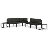 Table Anthracite Aluminium 60 x 60 x 38 cm Modular 49242