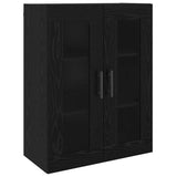 Highboard 2 pcs Black oak Engineered wood 3394523