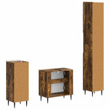 3 Piece Bathroom Cabinet Set ZWOLLE Engineered Wood 3417842