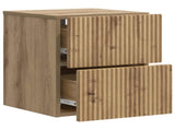 Wall-Mounted Bedside Cabinet 2 pcs Artisan Oak Engineered Wood 898484