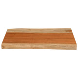 Table Top 50x40x3.8 cm Rectangular Solid Wood Acacia Live Edge 370631