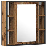 Bathroom Furniture Set with Shelf 2 pcs Brown Engineered wood 3332498