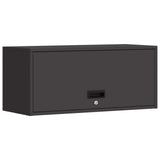 Wall Cabinet for Garage with Gas-lift Door Black 883276