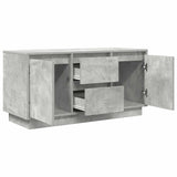 TV Cabinet with LED Lights Concrete Grey 100x41x50 cm 861412