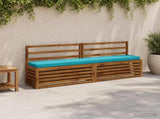 2-Piece Bench Cushions VUGHT 2 pcs 100% Polyester Turquoise 950933