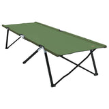 Folding Camping Bed Green 206 x 76 x 74 cm Oxford and Steel 42003166