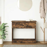 Console Table with Drawers Smoked Oak 85.5x38.5x74.5 cm 861395