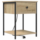 Bedside Cabinet with Drawer 2 pcs Sonoma Oak 42 x 41 x 56 cm 859423