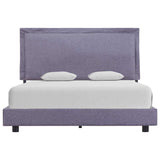 Bed Frame without Mattress Light Grey Fabric 135x190 cm Double 281166