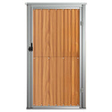 Garden Tool Shed Brown 88x89x161 cm Galvanised Steel 316208