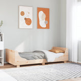 Bed Frame without Mattress 75x190 cm Small Single Solid Wood Pine 850791
