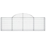 Arched Gabion Baskets 10 pcs 200x30x60/80 cm Galvanised Iron 3146076
