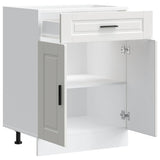 Kitchen Base Cabinet Porto White Engineered Wood 853967